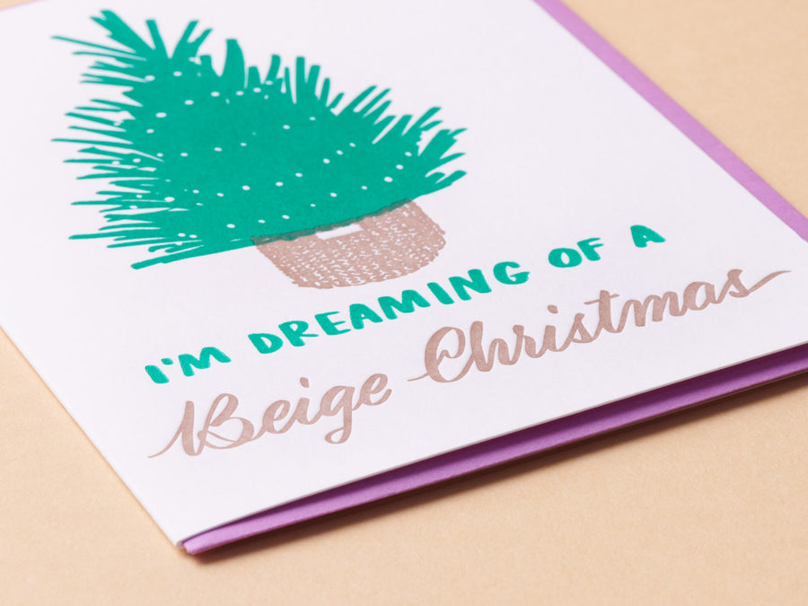Beige Christmas Card-Greeting Cards-And Here We Are