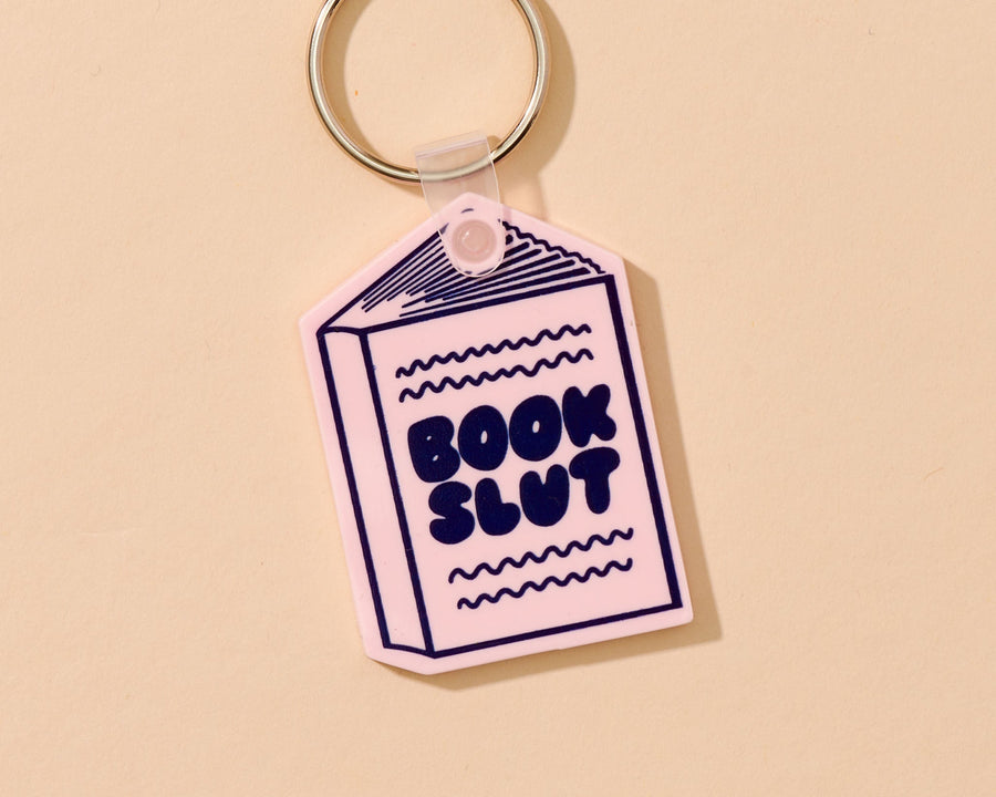 Book Slut Keychain-PVC Keychains-And Here We Are