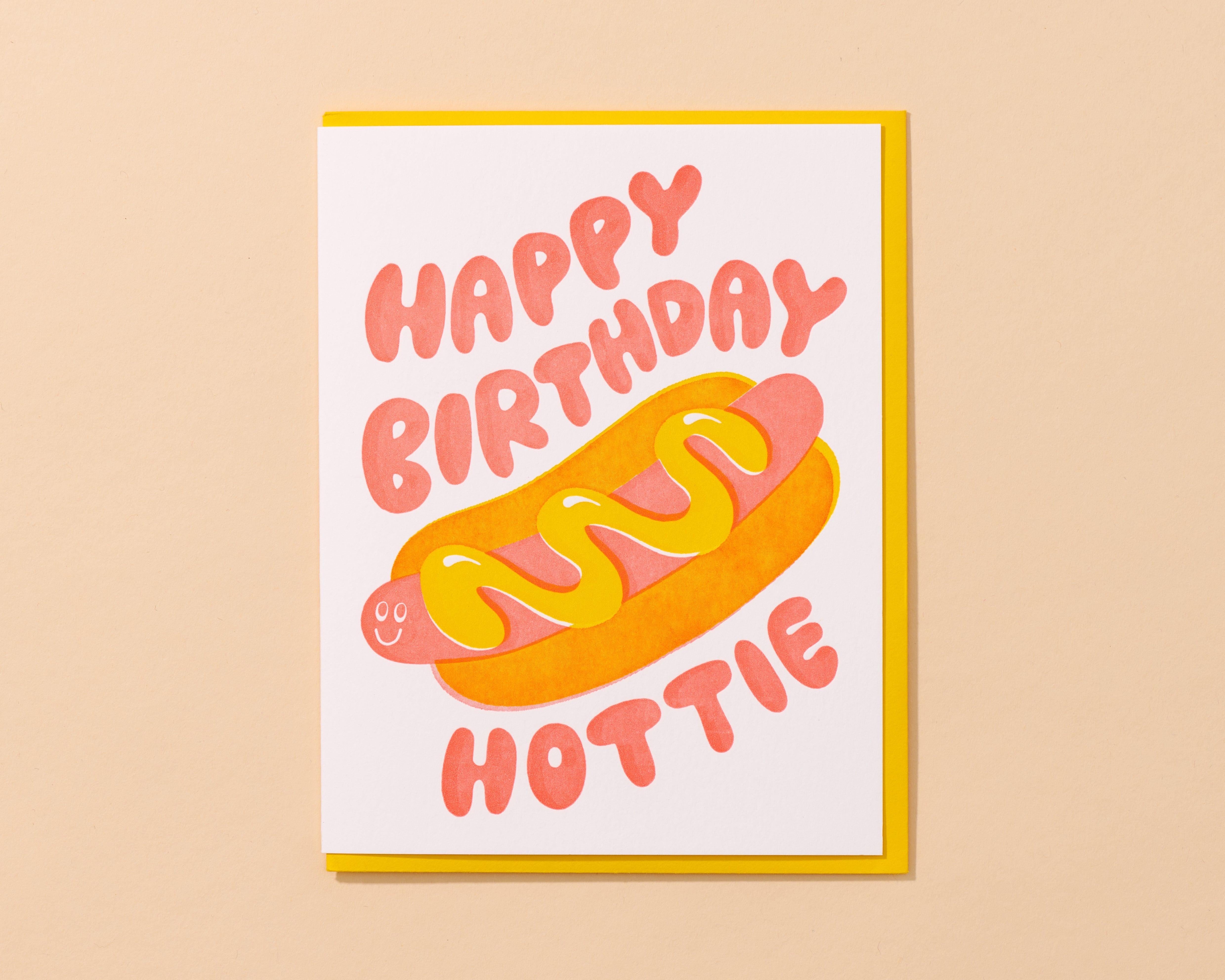 Hottie Hotdog Birthday Card