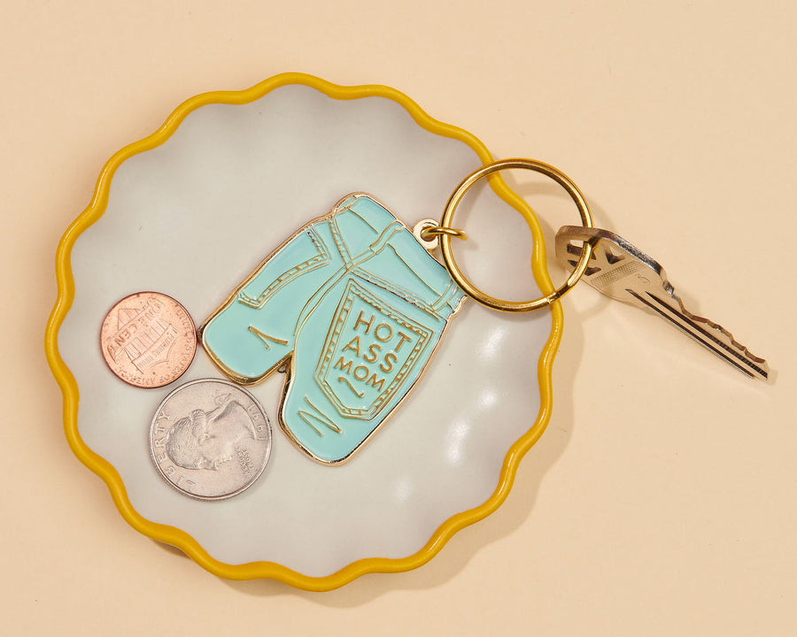 Mom Jeans Keychain-Enamel Keychains-And Here We Are