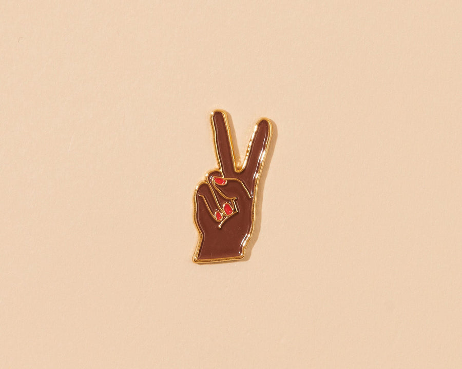 Peace Hand Pin-Enamel Pins-And Here We Are