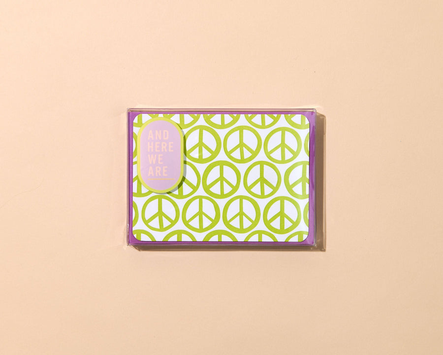 Peace Signs Notecard Set-Notecard Set-And Here We Are