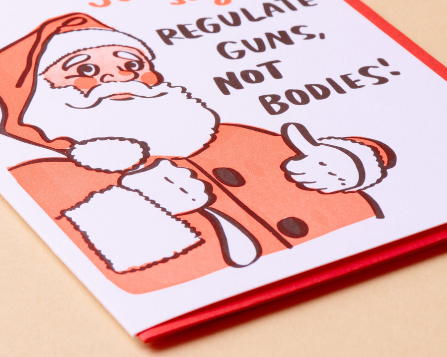 Santa Says Christmas Card-Greeting Cards-And Here We Are