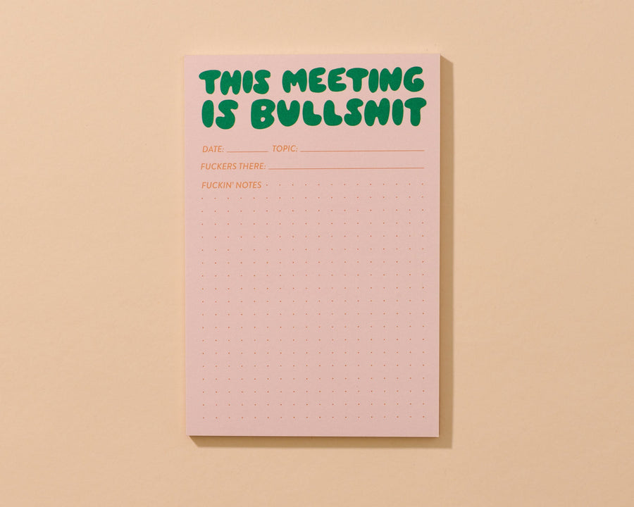 This Meeting is Bullshit Notepad-Notepads-And Here We Are