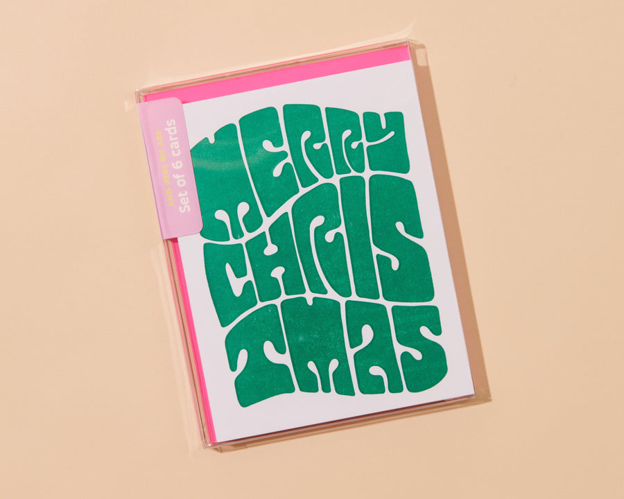 Groovy Christmas Card-Greeting Cards-And Here We Are