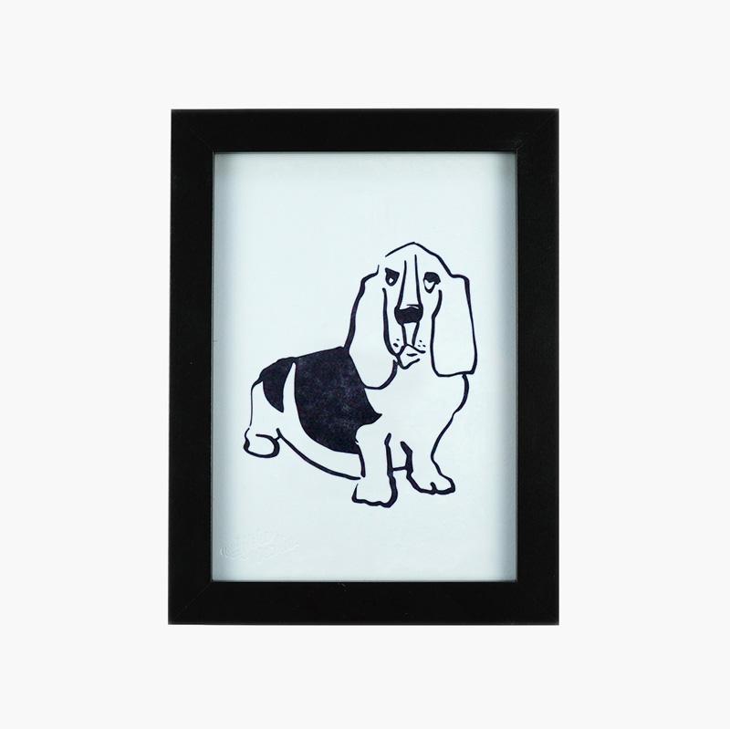 Hound Dog 5x7 Art Print-Art Prints-And Here We Are