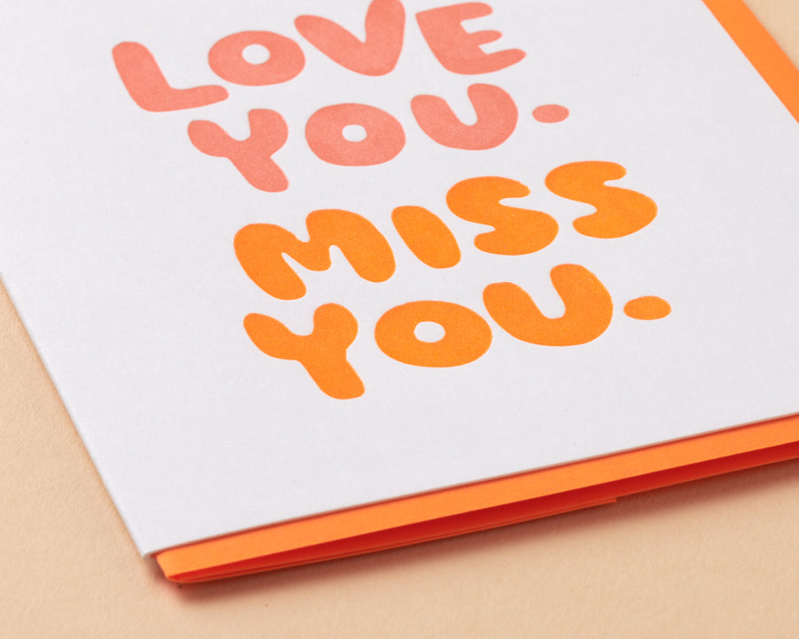 Love You. Miss You. Card-Greeting Cards-And Here We Are