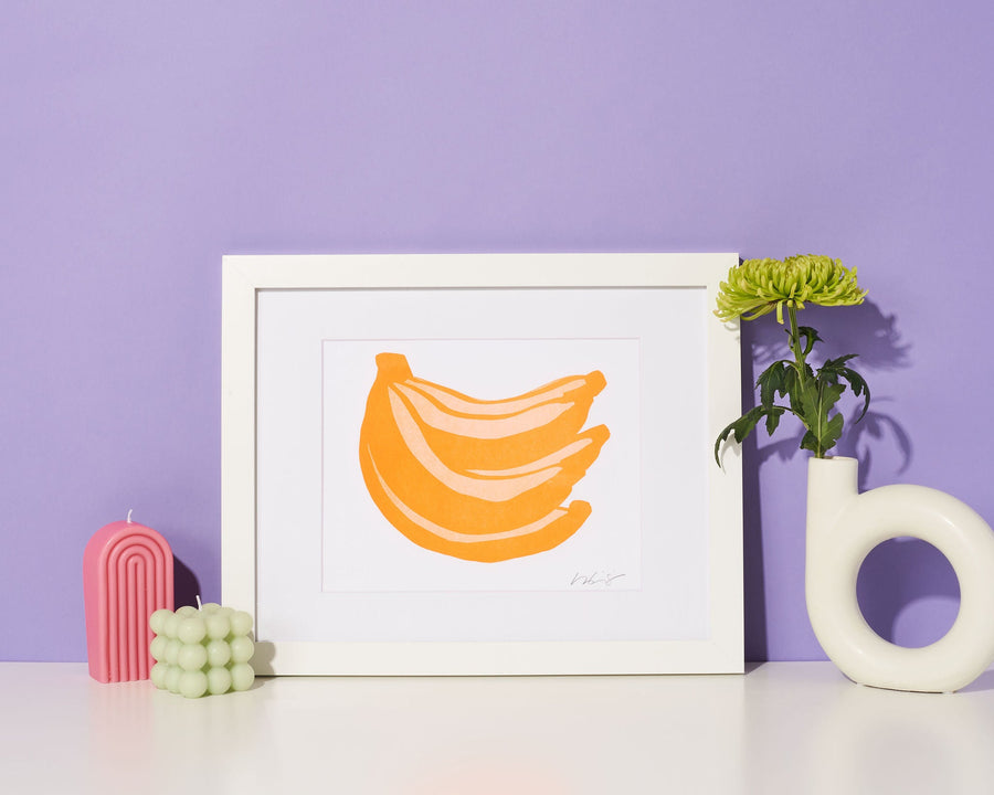 Orange Banana 8x10 Art Print-Art Prints-And Here We Are