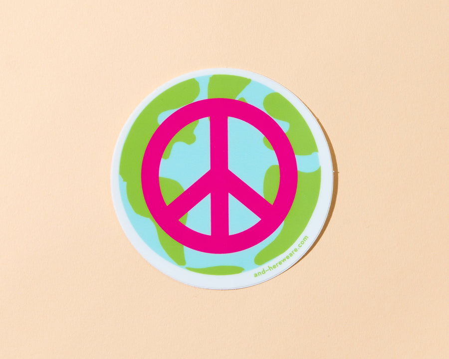Peace on Earth Sticker-Stickers-And Here We Are
