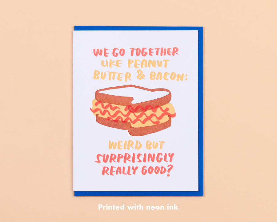 Peanut Butter & Bacon Card-Greeting Cards-And Here We Are