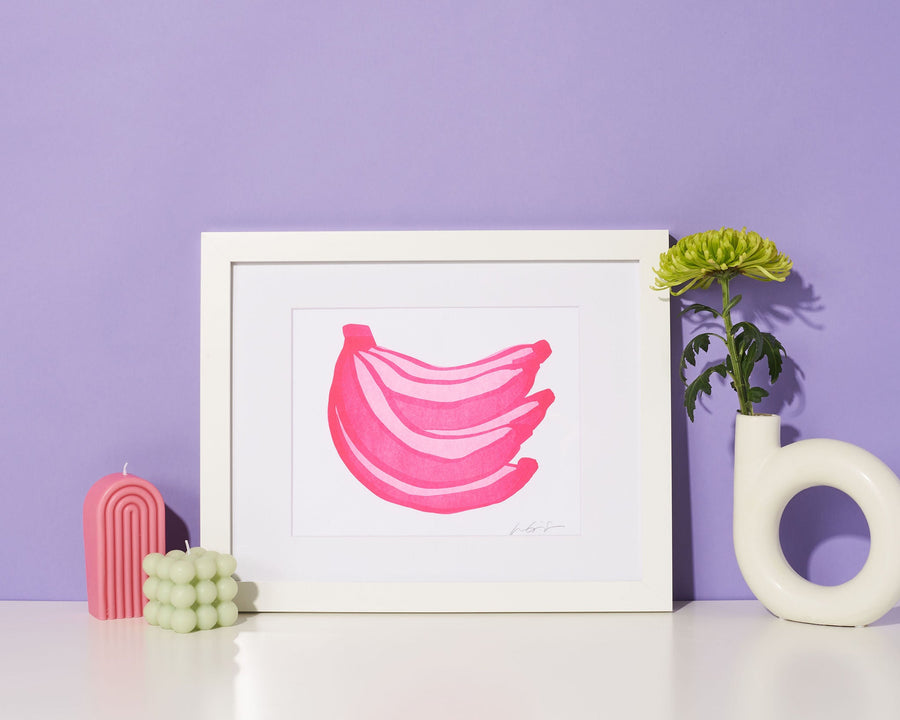 Pink Banana 8x10 Art Print-Art Prints-And Here We Are