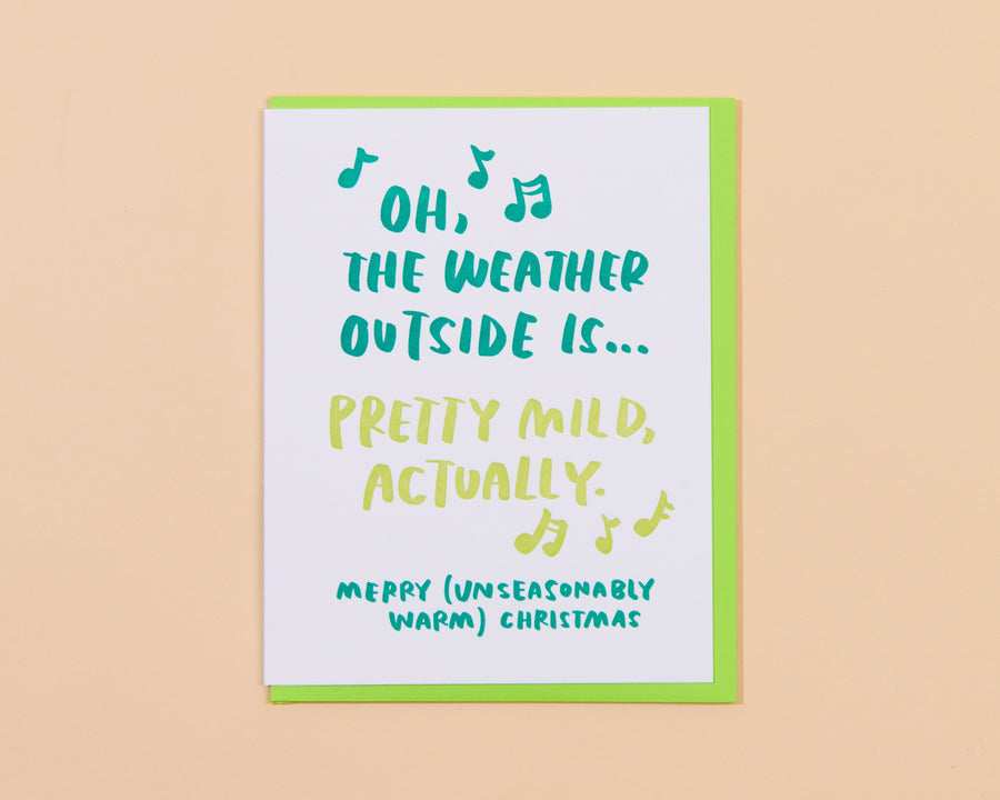 Unseasonably Warm Christmas Card-Greeting Cards-And Here We Are