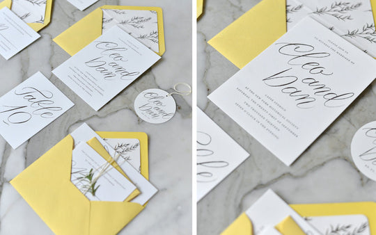 Italy Meets New York Yellow Wedding Inspiration - And Here We Are