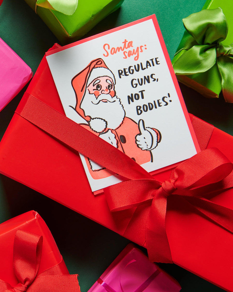 Santa Says Liberal Christmas Card – And Here We Are