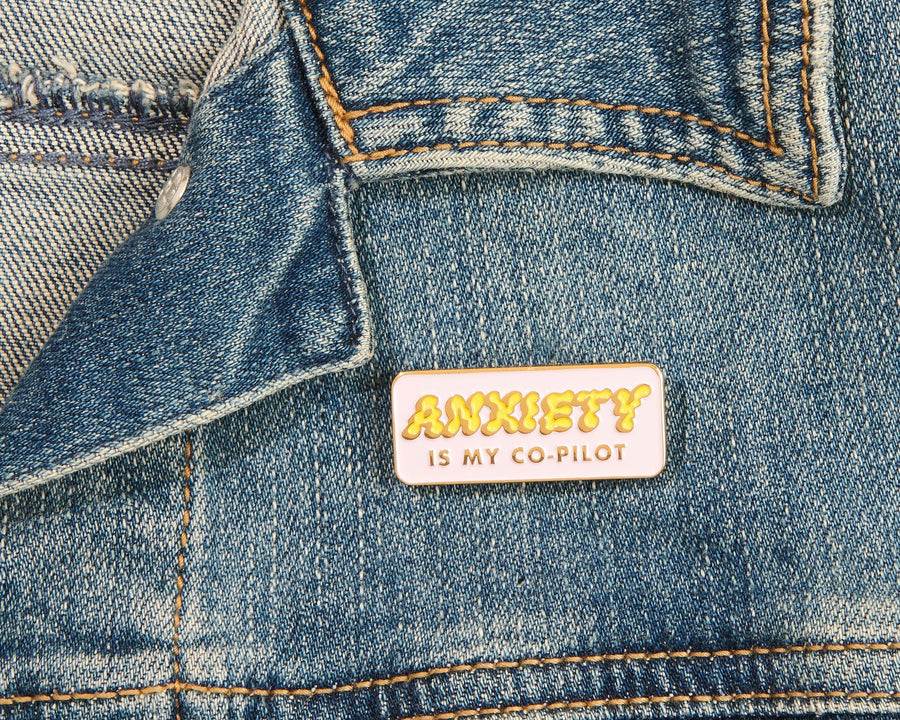 Anxiety is My Co-Pilot Pin-Bumper Stickers-And Here We Are