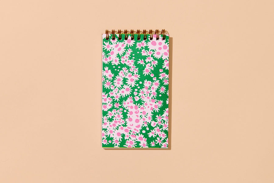 Aster Wildflower Pocket Notebook-Spiral Notebooks-And Here We Are