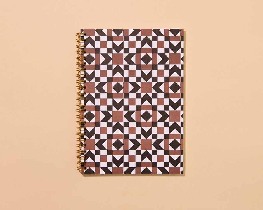 Autumn Quilt Notebook-Spiral Notebooks-And Here We Are