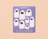 Bitty Vinyl Sticker Sheet—Ghosts & Ghouls (8 little stickers)-Bitty Sticker Sheets-And Here We Are