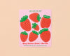 Bitty Vinyl Sticker Sheet—Strawberry Fruit (7 little stickers)-Bitty Sticker Sheets-And Here We Are