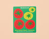 Bitty Vinyl Sticker Sheet—Tomatoes (6 little stickers)-Bitty Sticker Sheets-And Here We Are