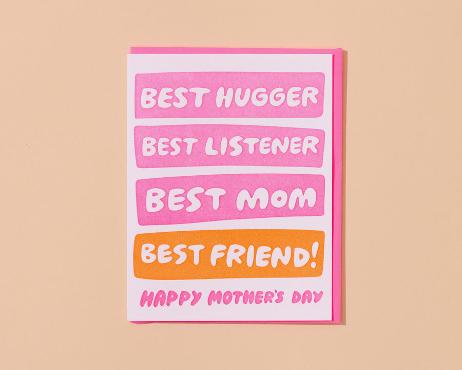 Best Hugger/Listener/Mom/Friend - Mother's Day Card-Greeting Cards-And Here We Are