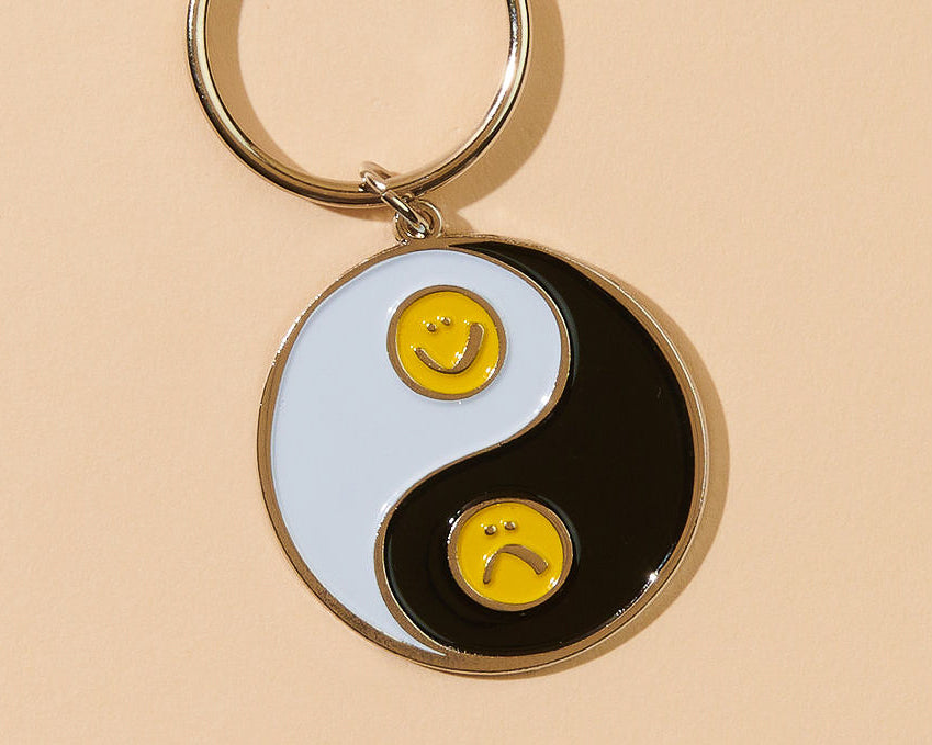 Best/Worst Yin Yang Keychain-Enamel Keychains-And Here We Are