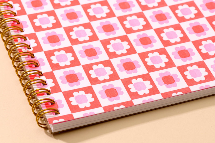 Blume Quilt A5 Notebook-Spiral Notebooks-And Here We Are