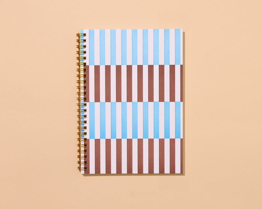 Broken Stripe A5 Notebook-Spiral Notebooks-And Here We Are