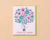 Letterpress Thank You Card— Bunch of Thanks (Floral Bouquet)-Greeting Cards-And Here We Are