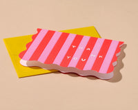 赤坂TV販売限定 K-ON! MOVIE Thank You メタリックプレート Boxed Set (10) Letterpress Scalloped Thank You Notecards—Cabana