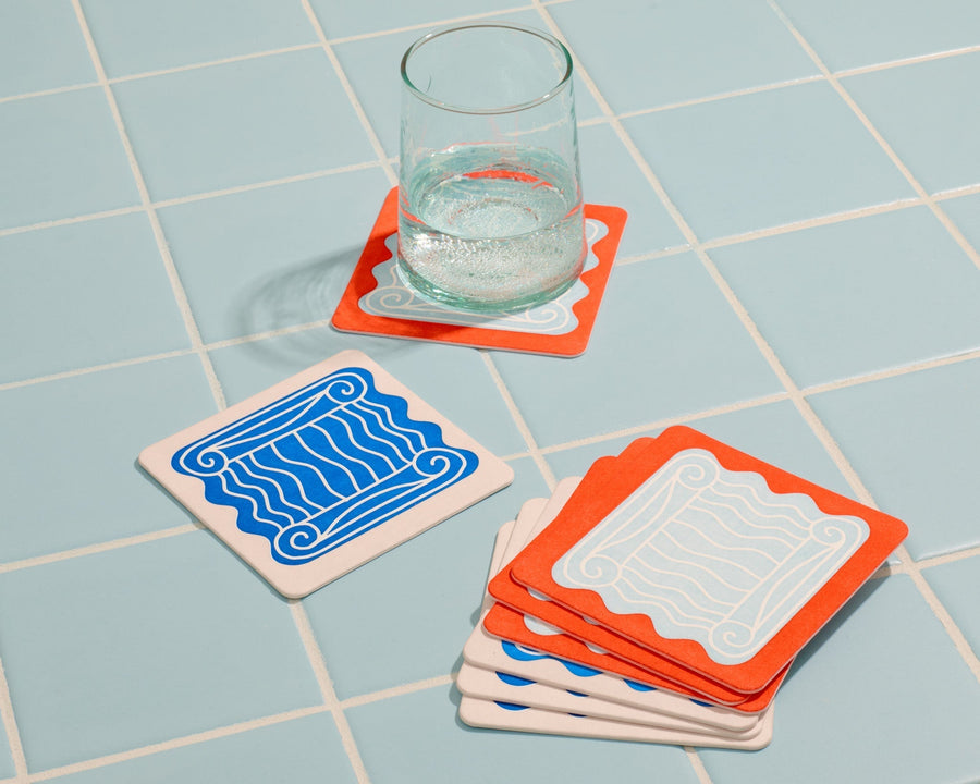 Colonna Coaster Set-Coasters-And Here We Are