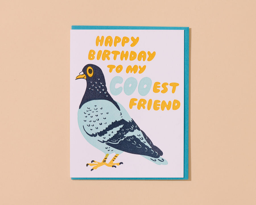 Coo Birthday Pigeon Card (Updated Artwork)-Greeting Cards-And Here We Are