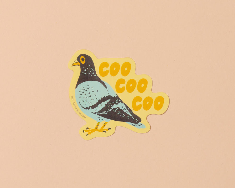 Coo Pigeon Sticker-Stickers-And Here We Are