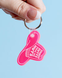 PVC Keychain by Your Gal Kiwi—Cowboy Butts Drive Me Nuts – And