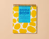Letterpress Unlined Spiral Notebook—Potato Chip (Snack)-Spiral Notebooks: Doodlebook-And Here We Are