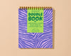 Letterpress Unlined Spiral Notebook—Zebra Stripe (Animal Print)-Spiral Notebooks: Doodlebook-And Here We Are