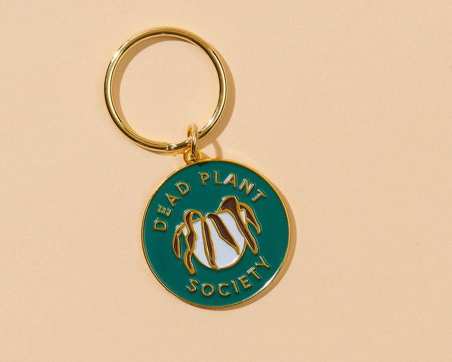 Dead Plant Society Keychain-Enamel Keychains-And Here We Are