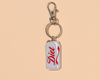 Enamel Keychain & Bag Charm—Diet Soda (Foodie Gift)-Enamel Keychains-And Here We Are
