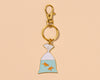 Enamel Keychain & Bag Charm—Goldfish in a Bag (Summer Gift)-Enamel Keychains-And Here We Are