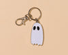 Enamel Keychain & Bag Charm—Ghost (Halloween, Goth, Spooky)-Enamel Keychains-And Here We Are