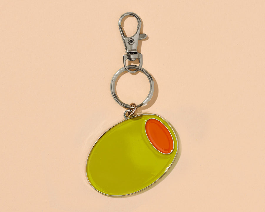 Olive Keychain & Bag Charm-Enamel Keychains-And Here We Are