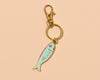 Enamel Keychain & Bag Charm—Sardine (Tin Fish, Foodie Gift)-Enamel Keychains-And Here We Are