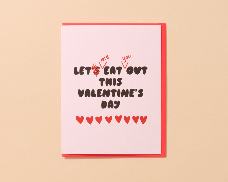 Eat Out for Valentine's Day Card-Greeting Cards-And Here We Are