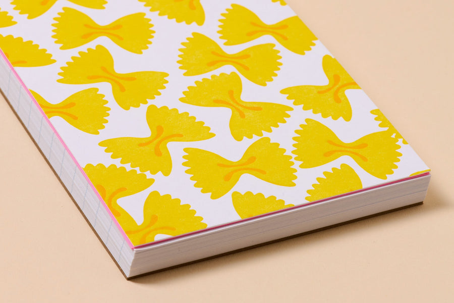 Farfalle Bowtie Pasta Pocket Notebook-Spiral Notebooks-And Here We Are