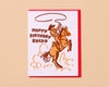Letterpress Birthday Card—Bday Bucko (Cowboy, Western)-Greeting Cards-And Here We Are