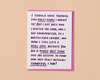 Letterpress Thank You Card—Belated Thank You Ramble (Real)-Greeting Cards-And Here We Are