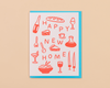 Letterpress New Home Card—Happy New Home (Icon, Cute)-Greeting Cards-And Here We Are