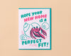 Letterpress New Home Card—Perfect Fit (Hermit Crab, Funny)-Greeting Cards-And Here We Are