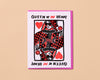 Letterpress Love Card—Queen of My Heart (Playing Card)-Greeting Cards-And Here We Are
