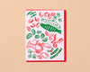 Letterpress Christmas Card—Seven Fishes (Holiday, Foodie)-Greeting Cards-And Here We Are